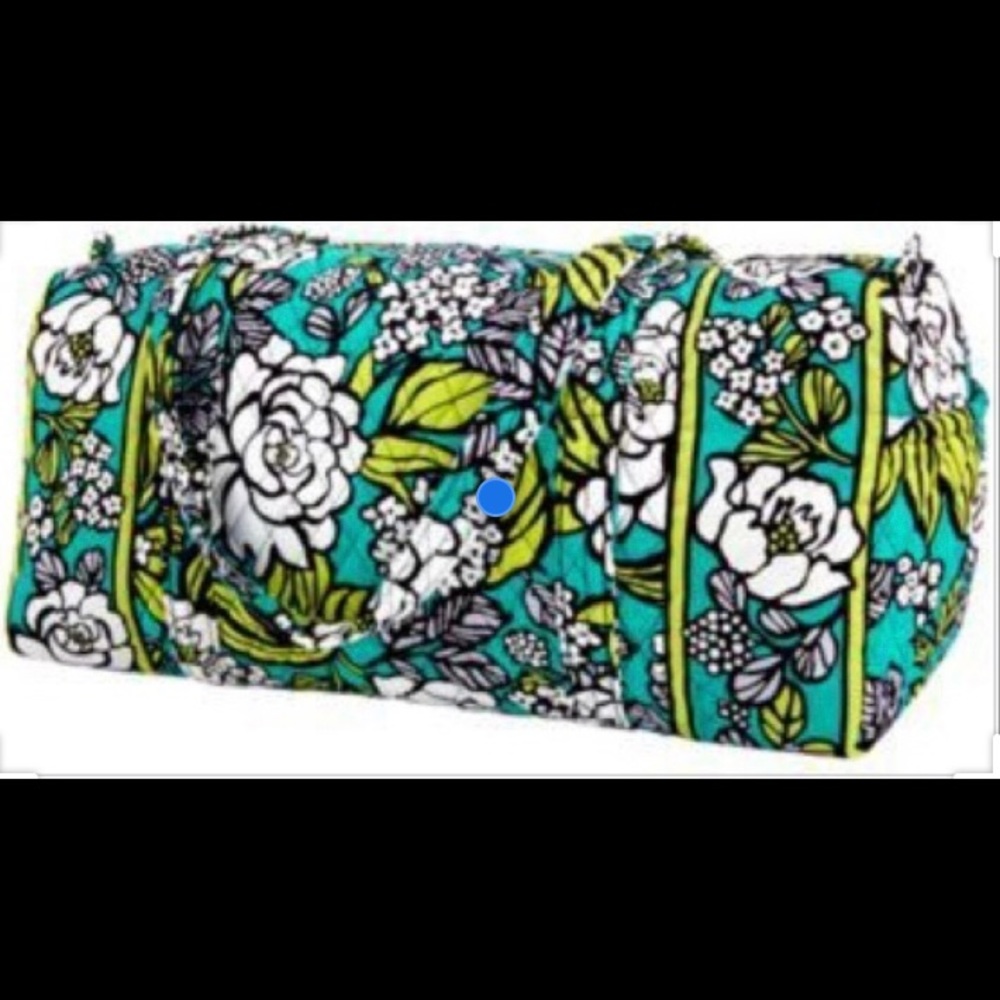 Large Vera Bradley Island Blooms Duffel Bag
